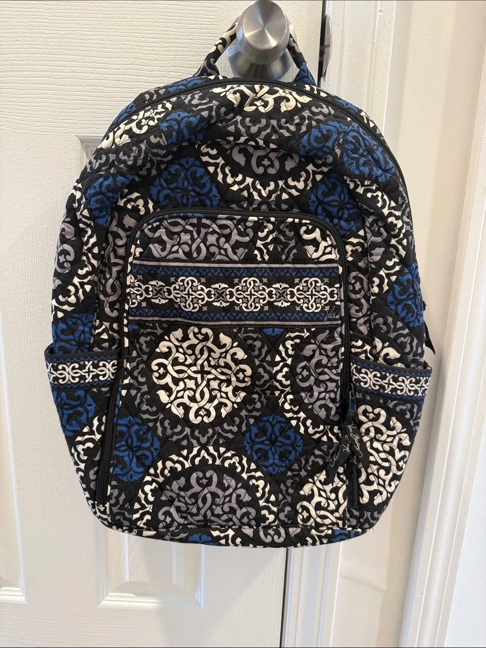 Vera Bradley Campus Backpack in the retired Canterberry Cobalt pattern